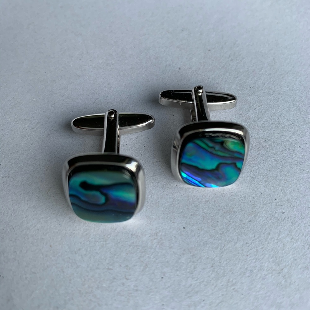 Abalone Cuff Links - image 2